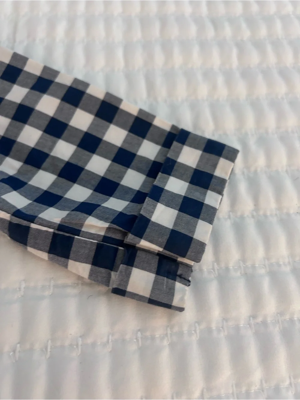 Carter's Navy and White Gingham Dress with Floral Embroidery. Size 4T
